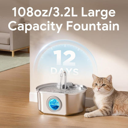 AquaWhisk™ Pet Water Bowl
