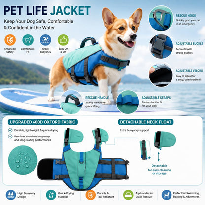 PawFloat™ Reflective Life Jacket