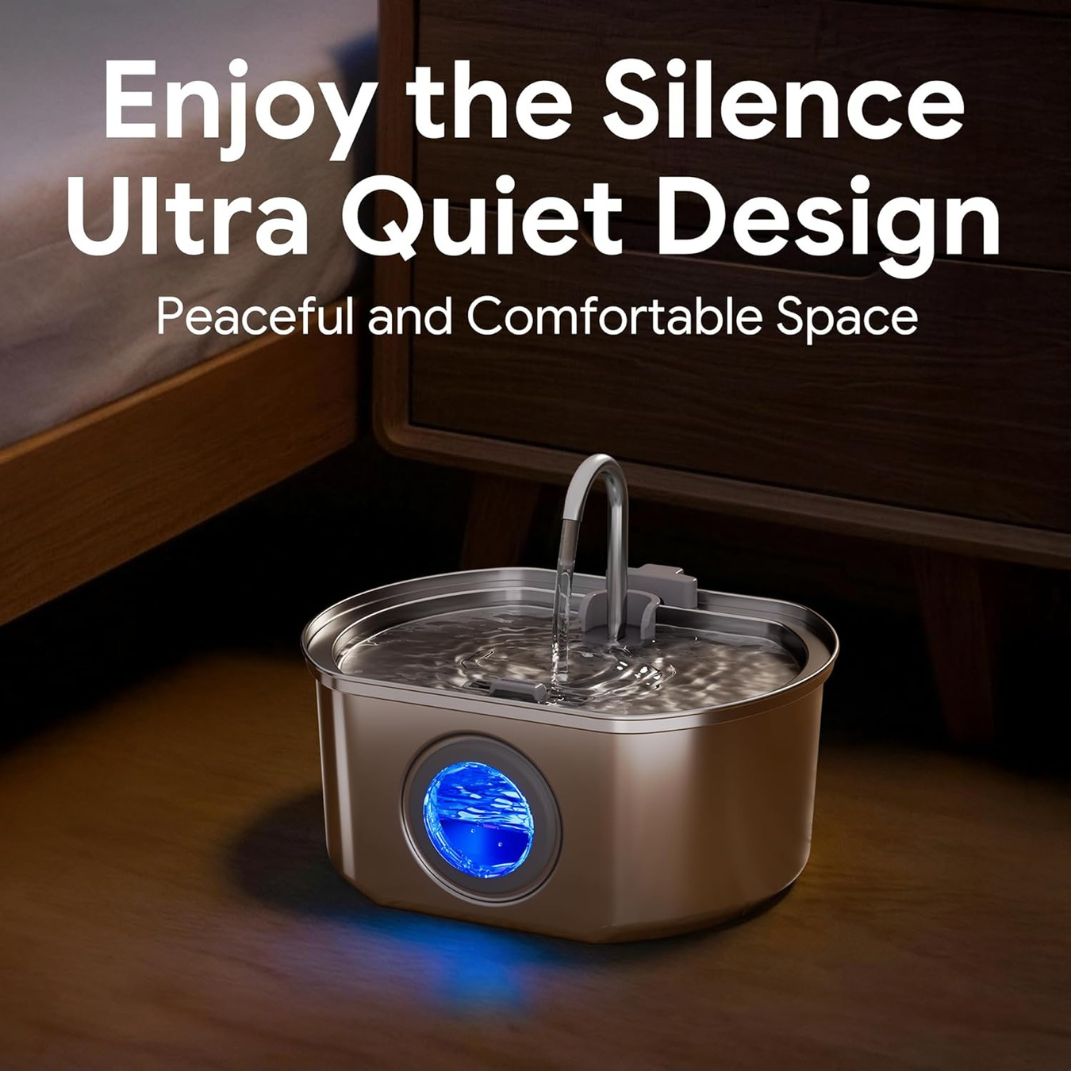 AquaWhisk™ Pet Water Bowl